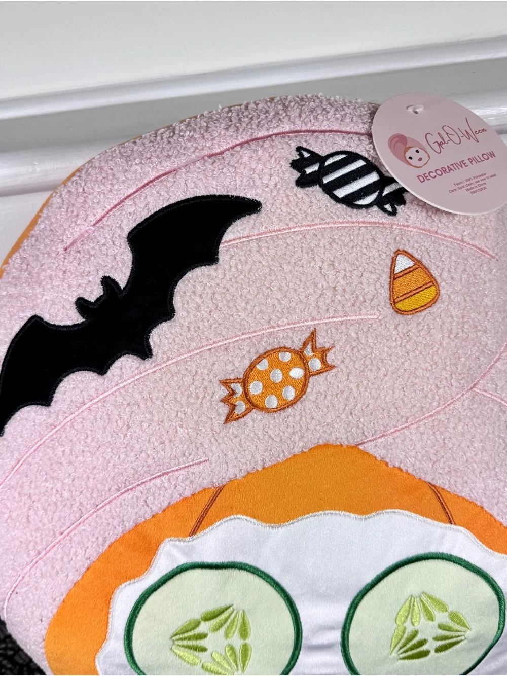 NEW Gal-O-Ween Pumpkin Spa Day Halloween Pillow